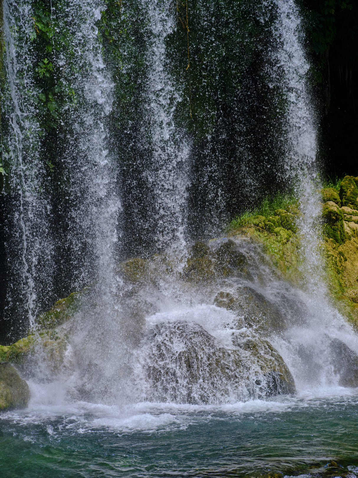 beautiful waterfall in the forest Poster och Canvastavla