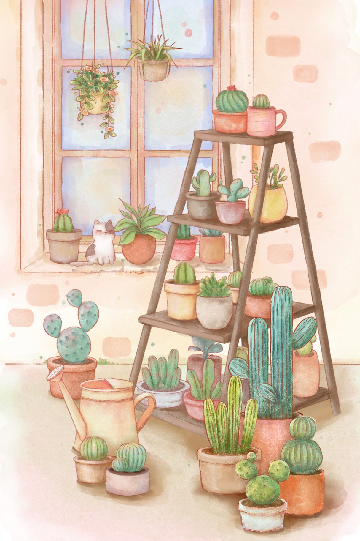 Outdoor cactus species 1 Poster och Canvastavla