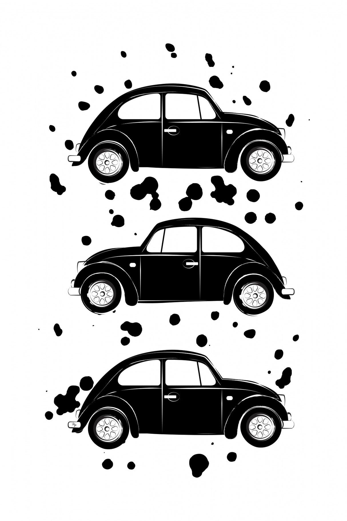 Black Cars Poster och Canvastavla