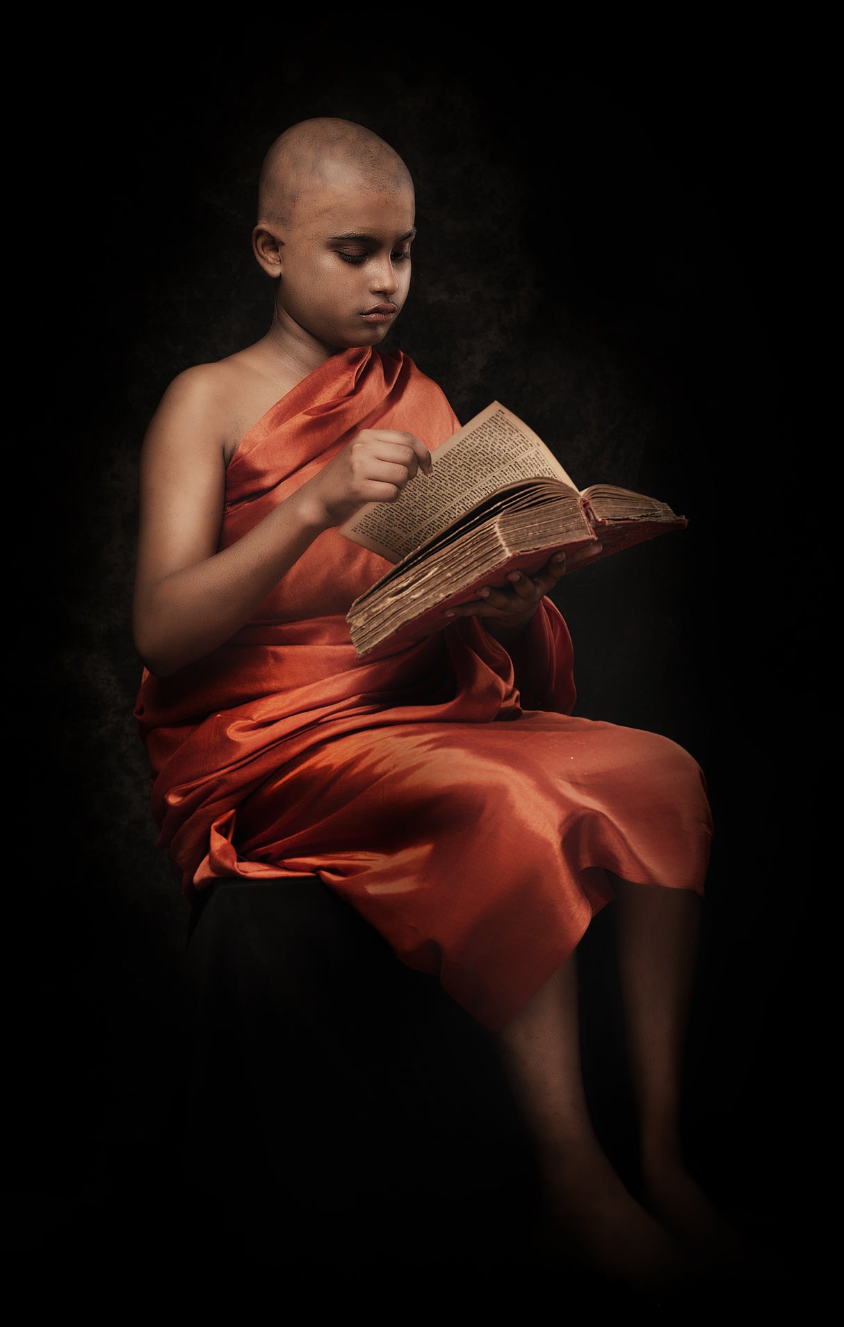 Monk in Reading Poster och Canvastavla