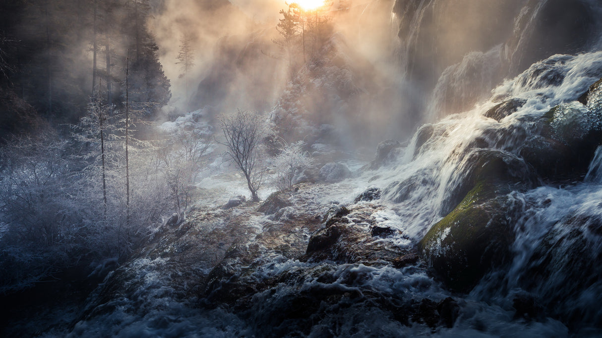 Jiuzhaigou China 《天堂奇境》 Poster och Canvastavla