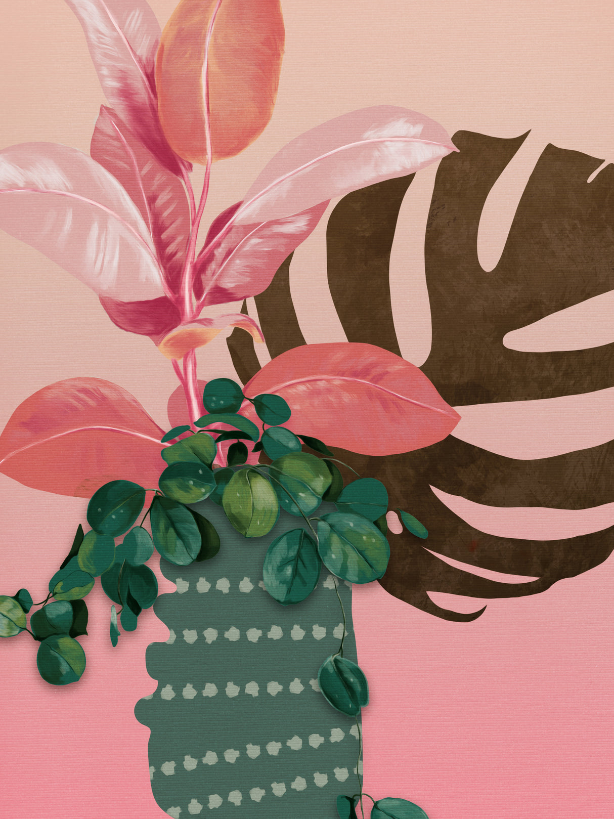 Leaves More 6 Kopie Poster och Canvastavla