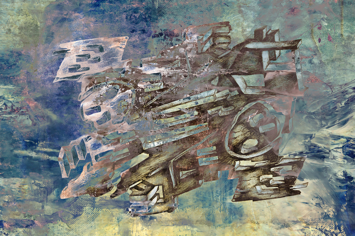The night composition No. 2 Poster och Canvastavla