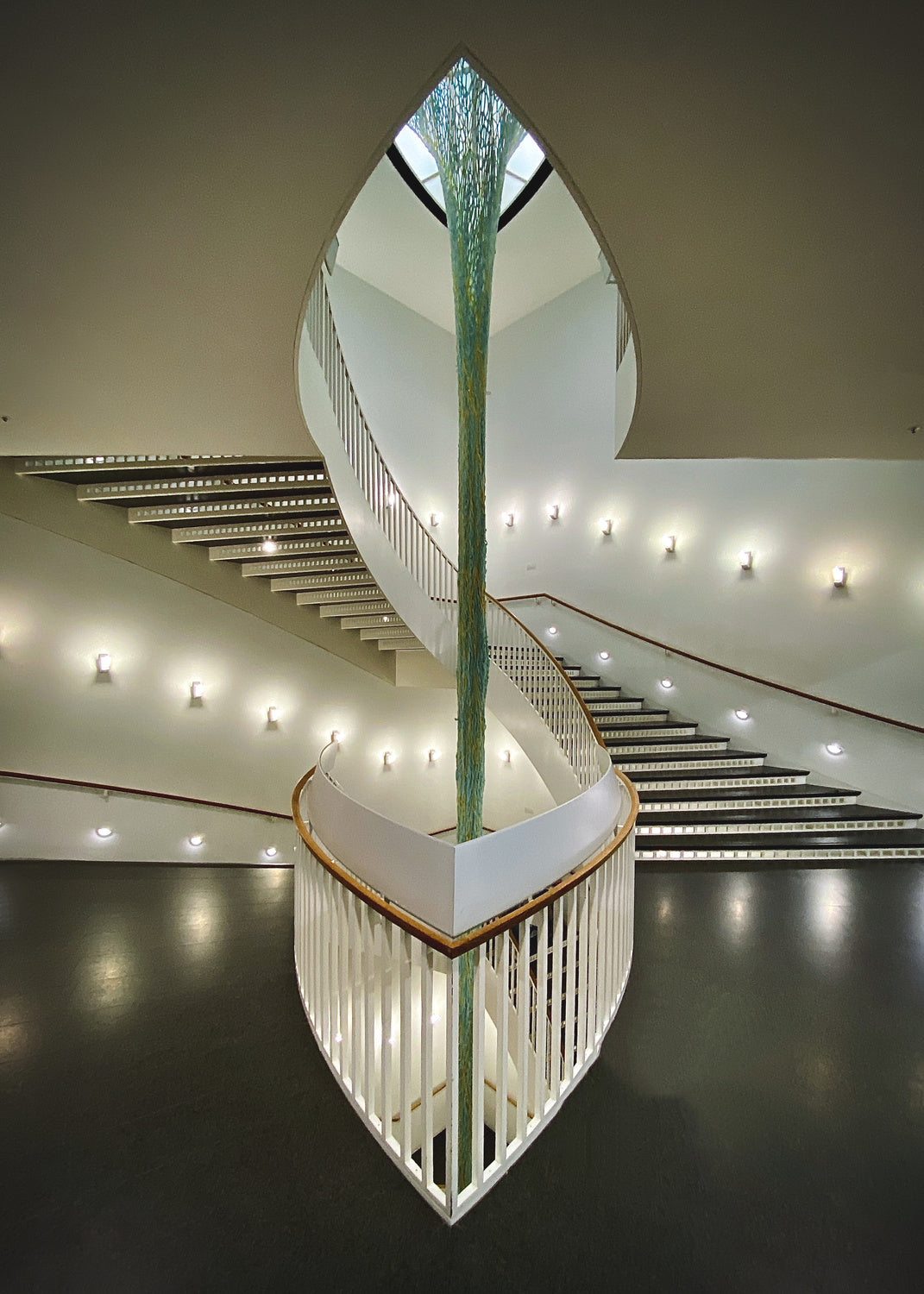Chicago Museum Staircase Poster och Canvastavla