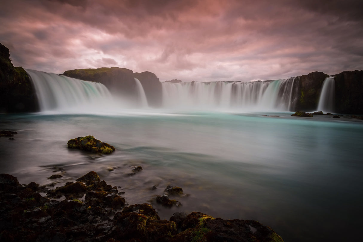 Waterfall Godafoss in Iceland Poster och Canvastavla