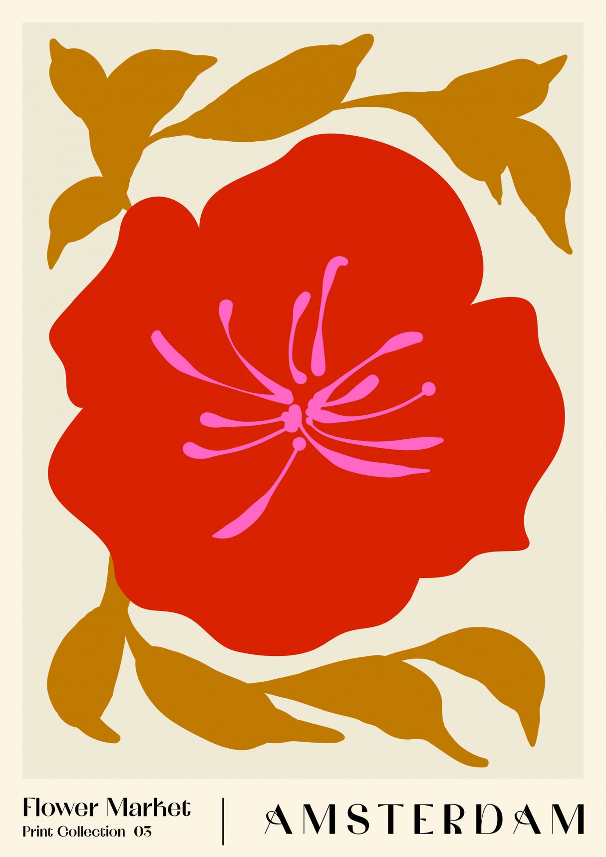 Flower Market. Amsterdam Poster och Canvastavla
