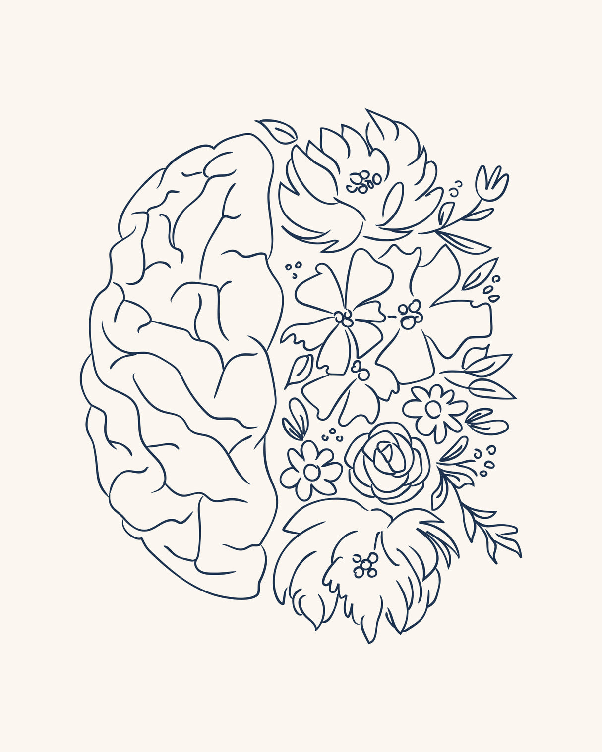 Brain Sketch Poster och Canvastavla