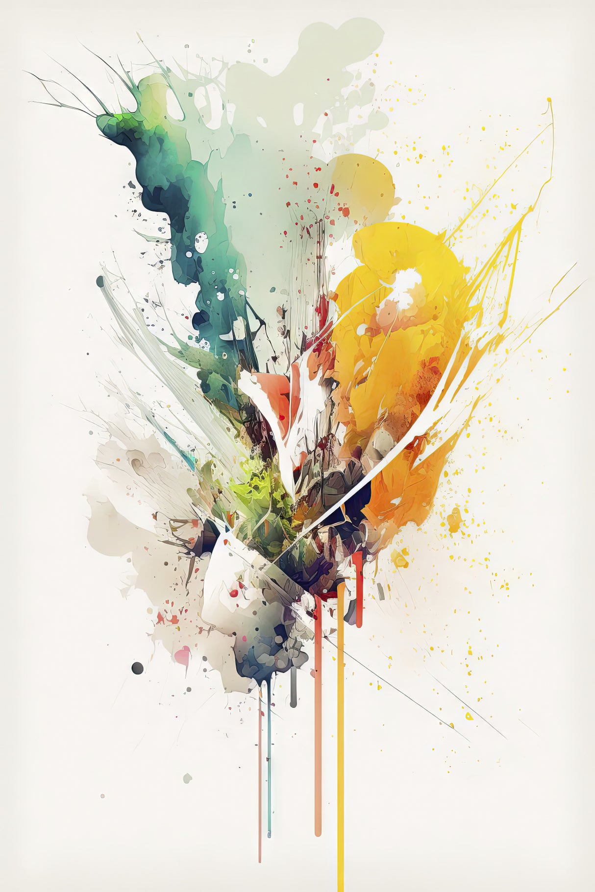 Color Burst Poster och Canvastavla