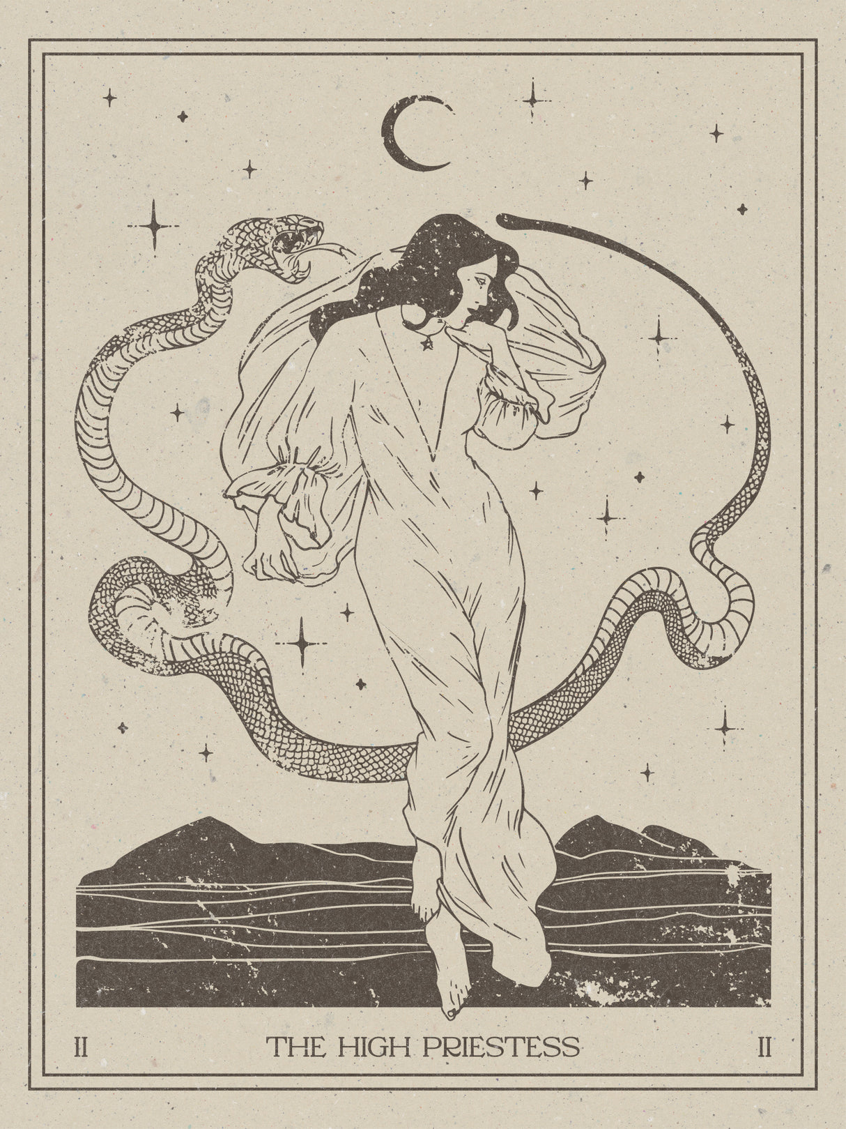 The High Priestess Poster och Canvastavla