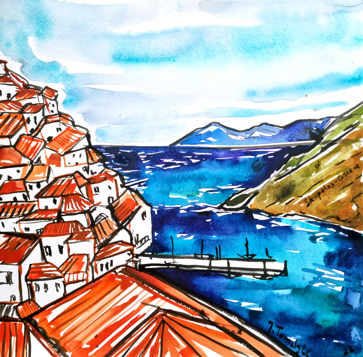 Skopelos / Greece Poster och Canvastavla