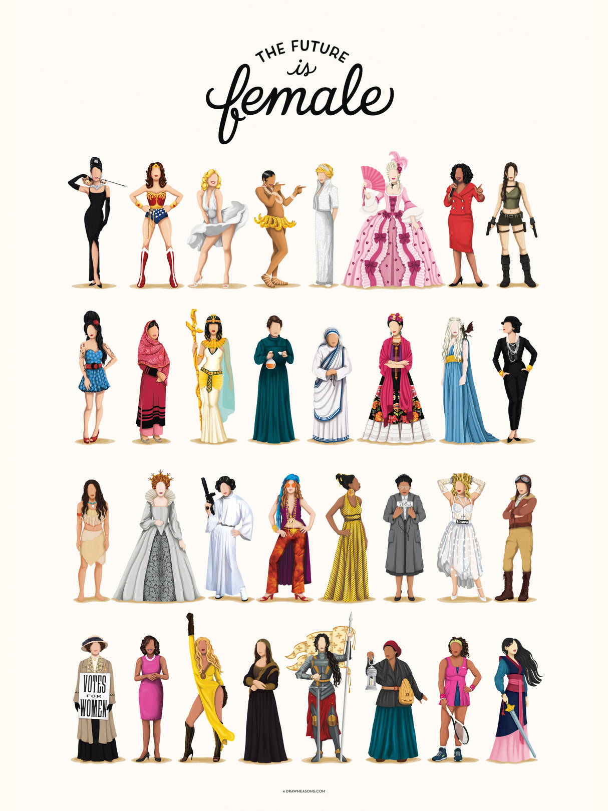 The Future is Female Poster och Canvastavla