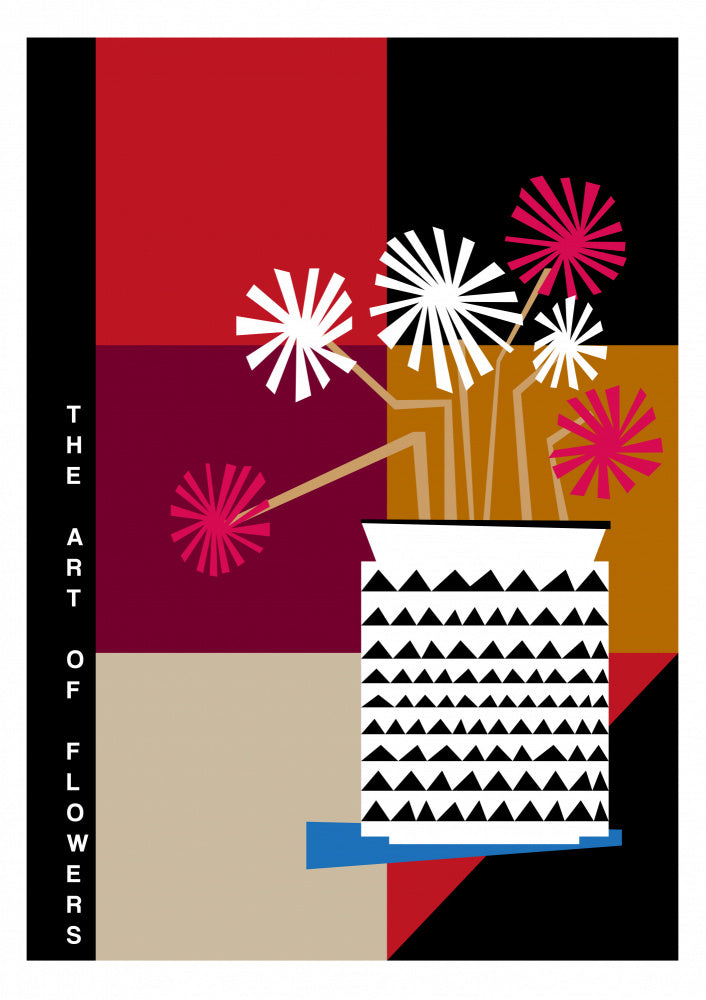 The Art Of Flowers Pink/White Vas och keramikposter