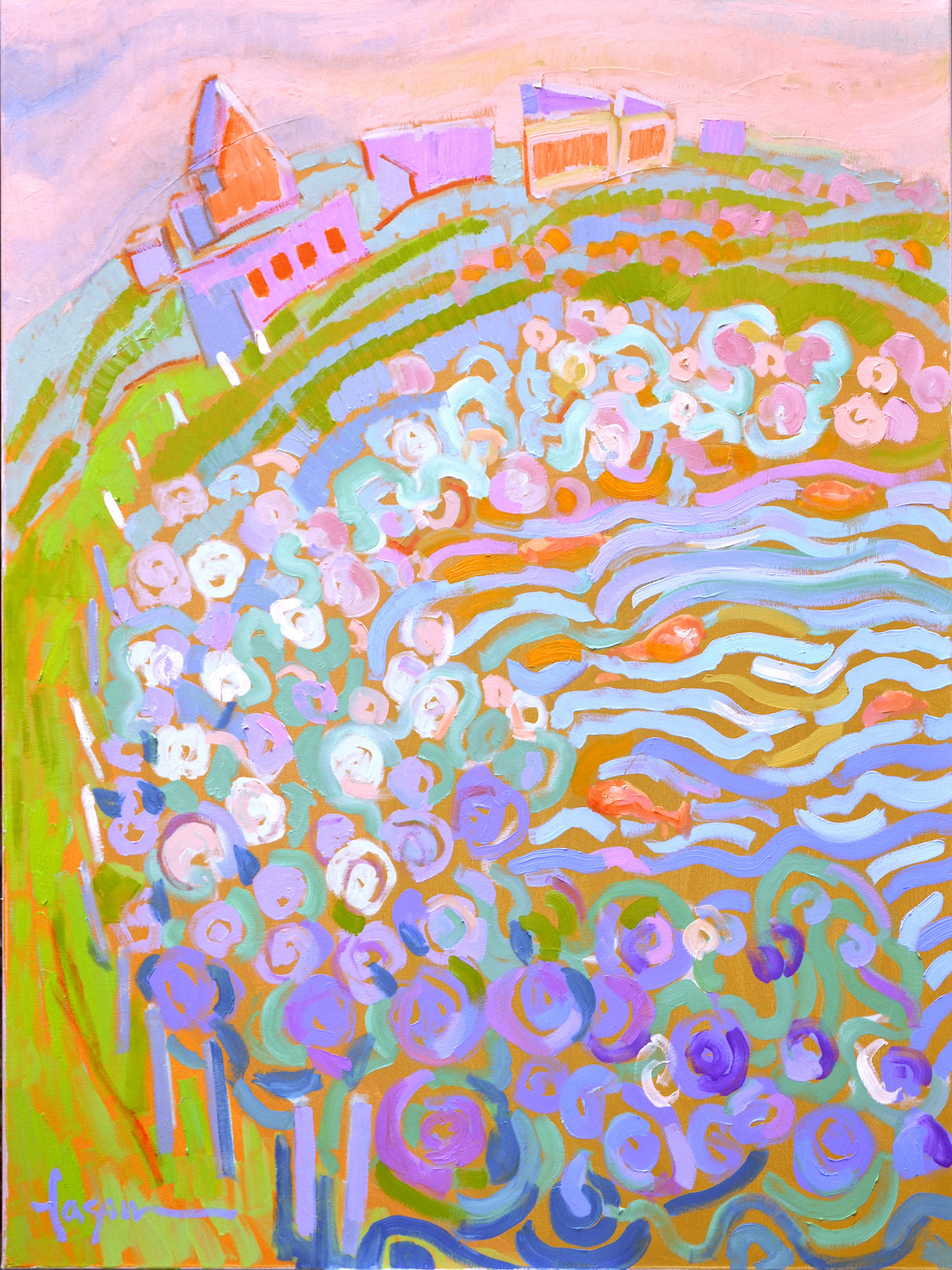 Df1418gardenbyseai Poster och Canvastavla