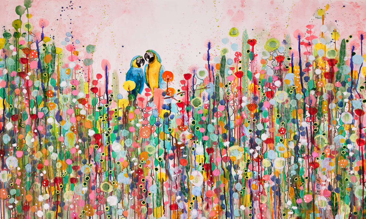 Love Feathers Poster och Canvastavla