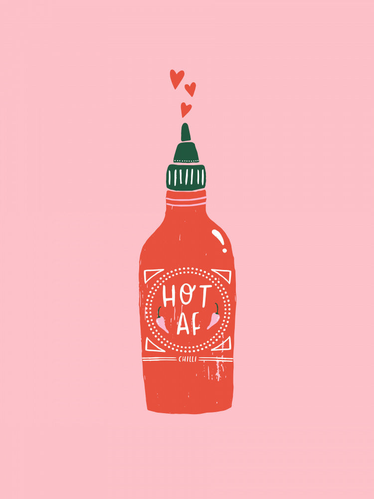 Hot Af Poster Kitchen poster eller kökstavla