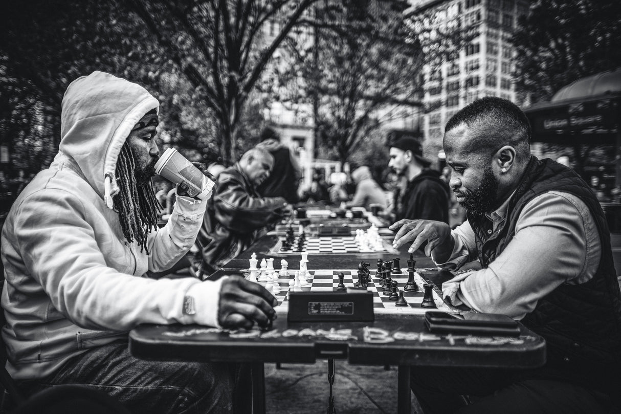 Street chess battle Poster och Canvastavla