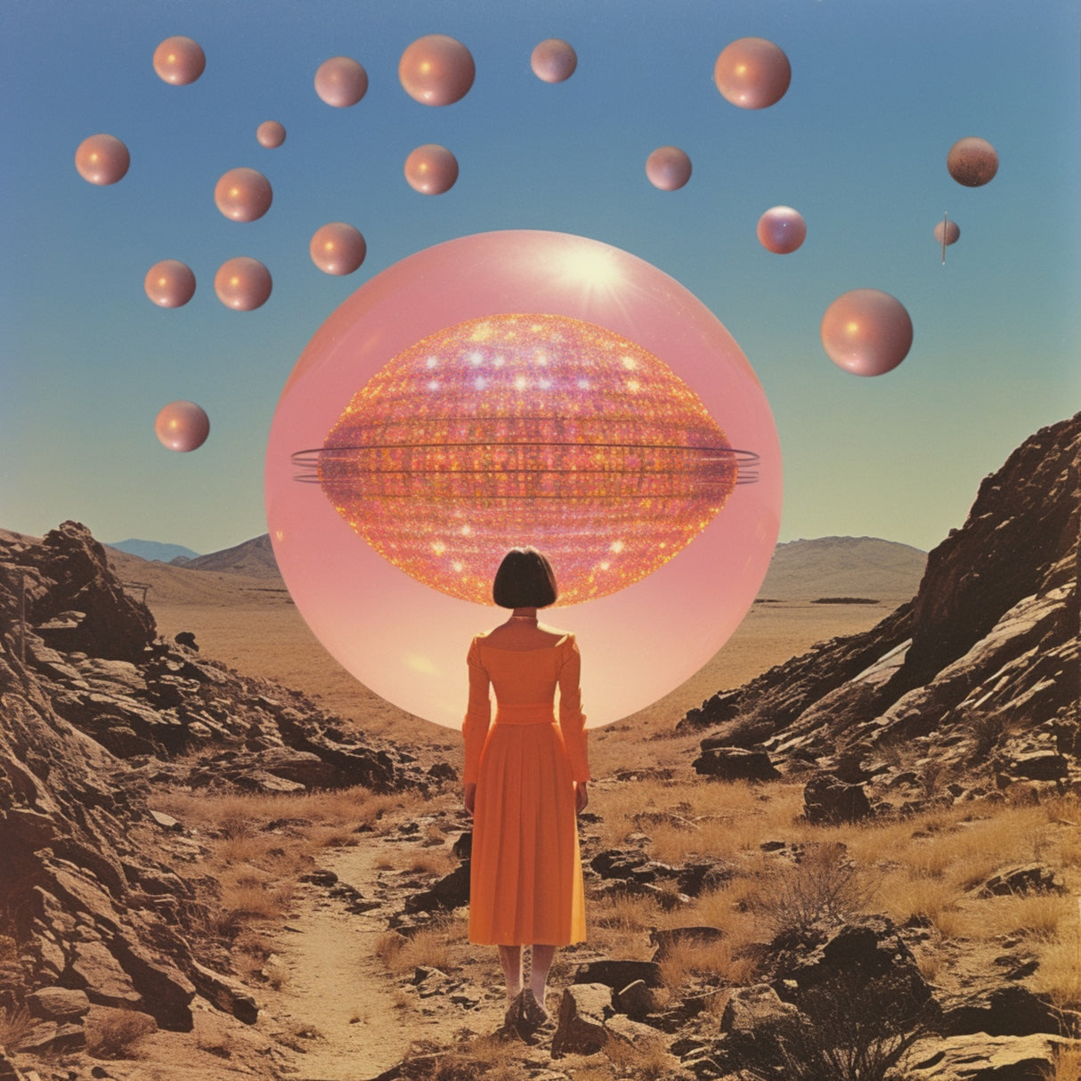 Surreal Space Collage Poster och Canvastavla
