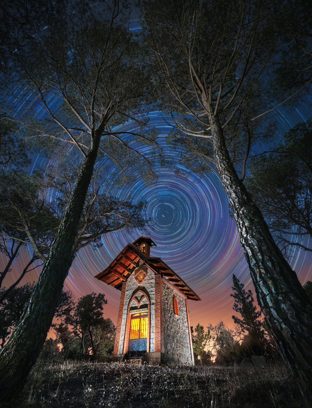 Hermitage in the forest Poster och Canvastavla