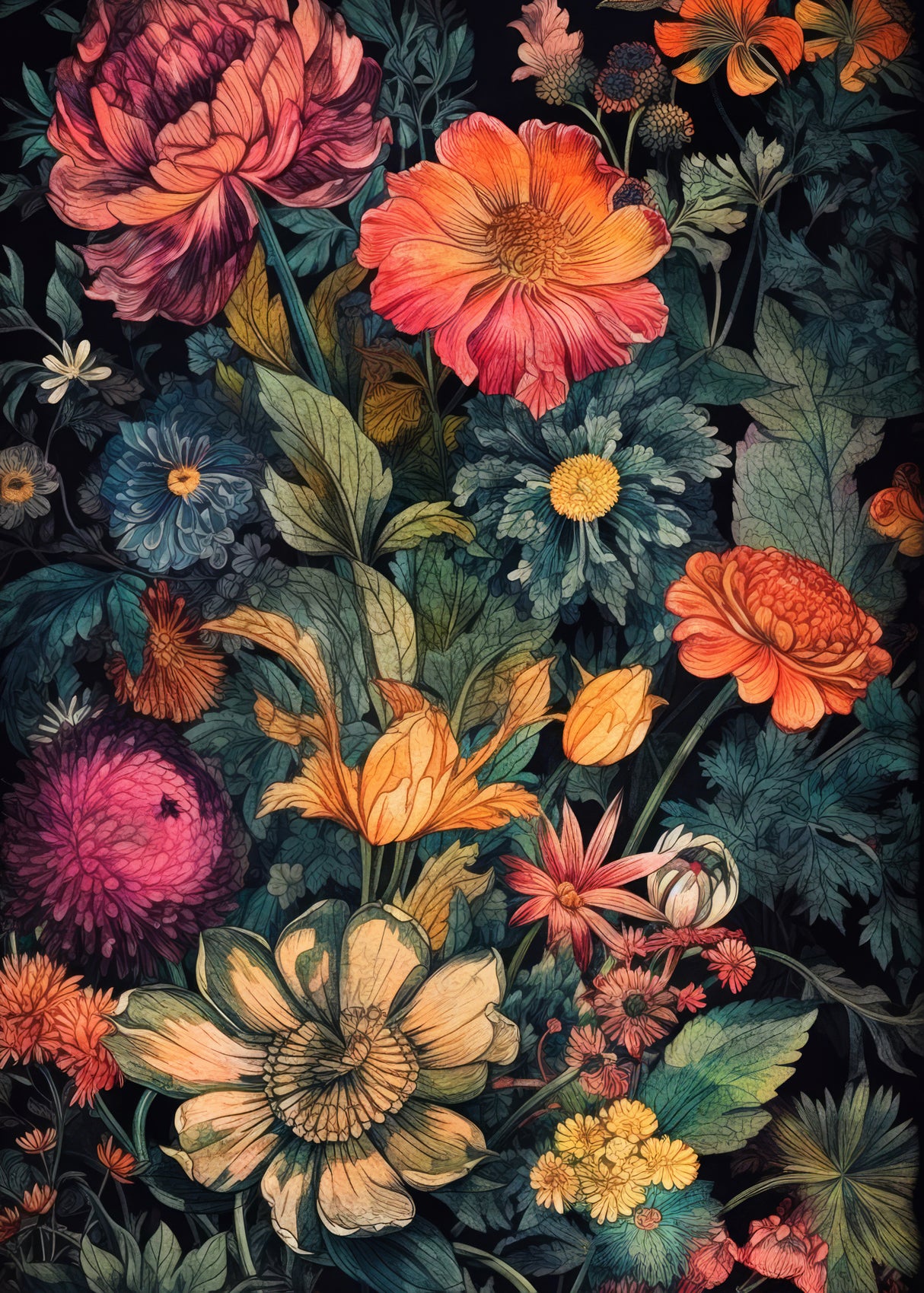 Meadow flowers 2 Poster och Canvastavla