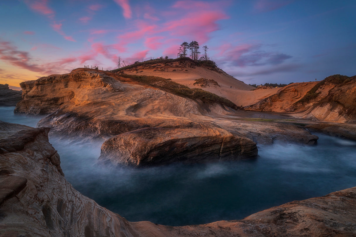 Sunset at Cape Kiwanda Poster och Canvastavla
