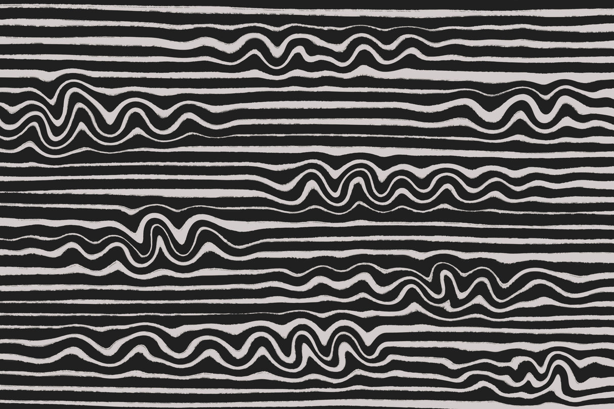 Wavey Stripes Square Poster och Canvastavla