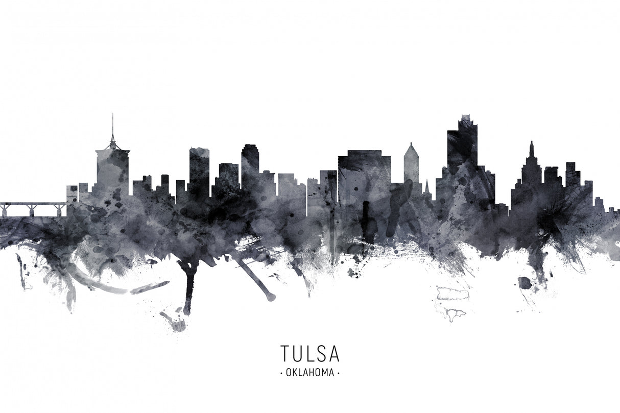 Tulsa Oklahoma Skyline Poster och Canvastavla
