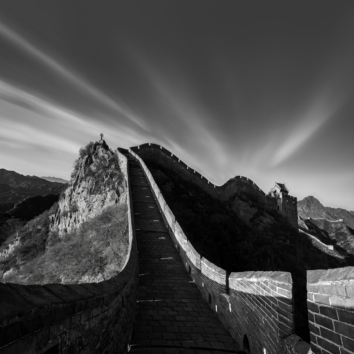 Photographing the Great Wall Poster och Canvastavla