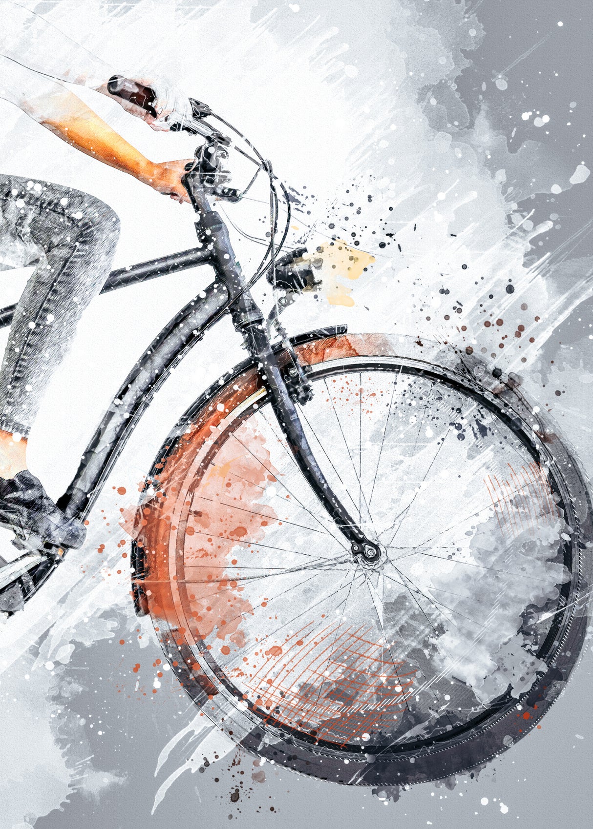 Cycling sport art 29 Poster och Canvastavla