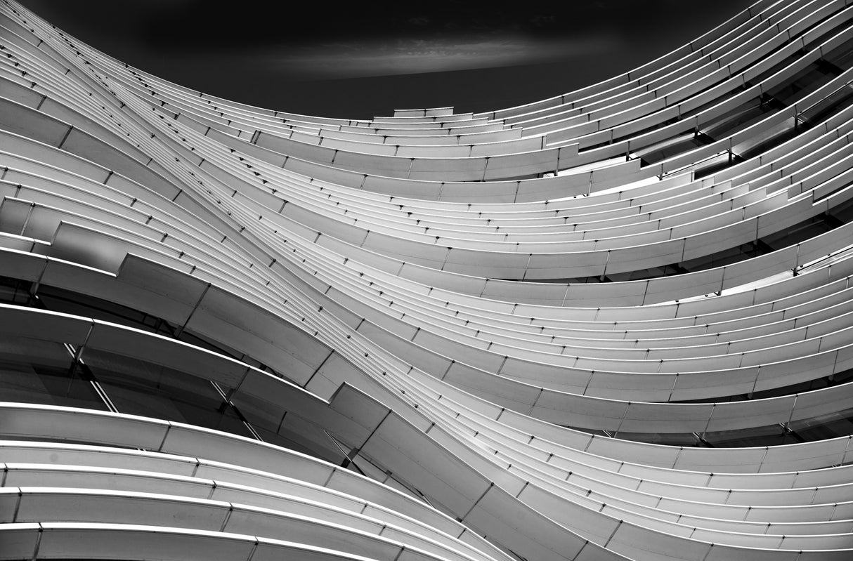 WAVES ... Kö Bogen - Dusseldorf Poster och Canvastavla