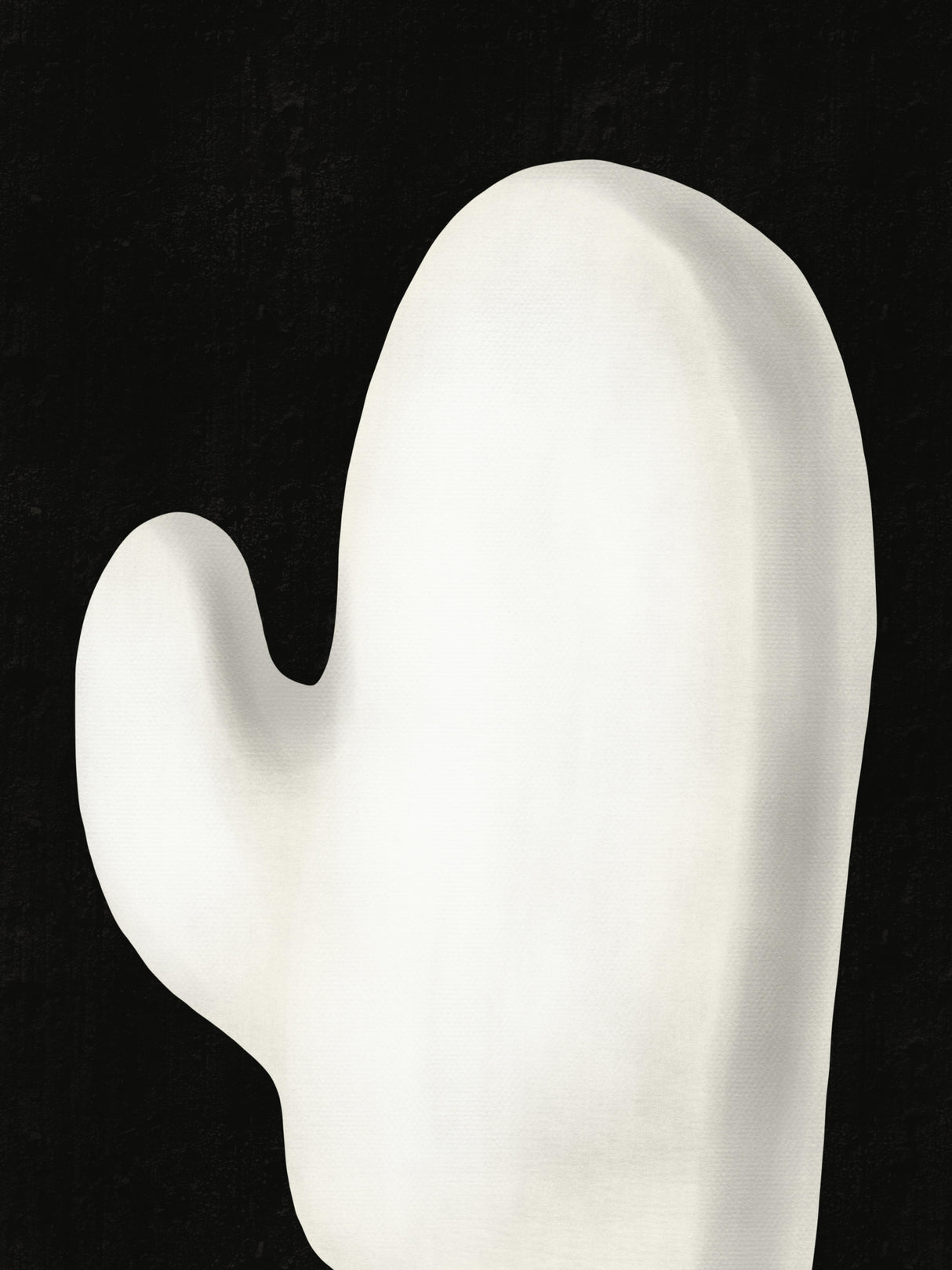 Abstract White Sculpture Poster och Canvastavla