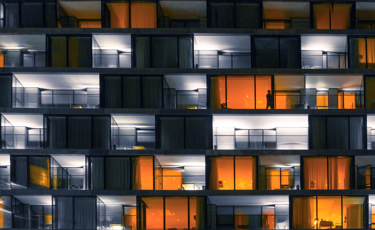 Window Night Poster och Canvastavla
