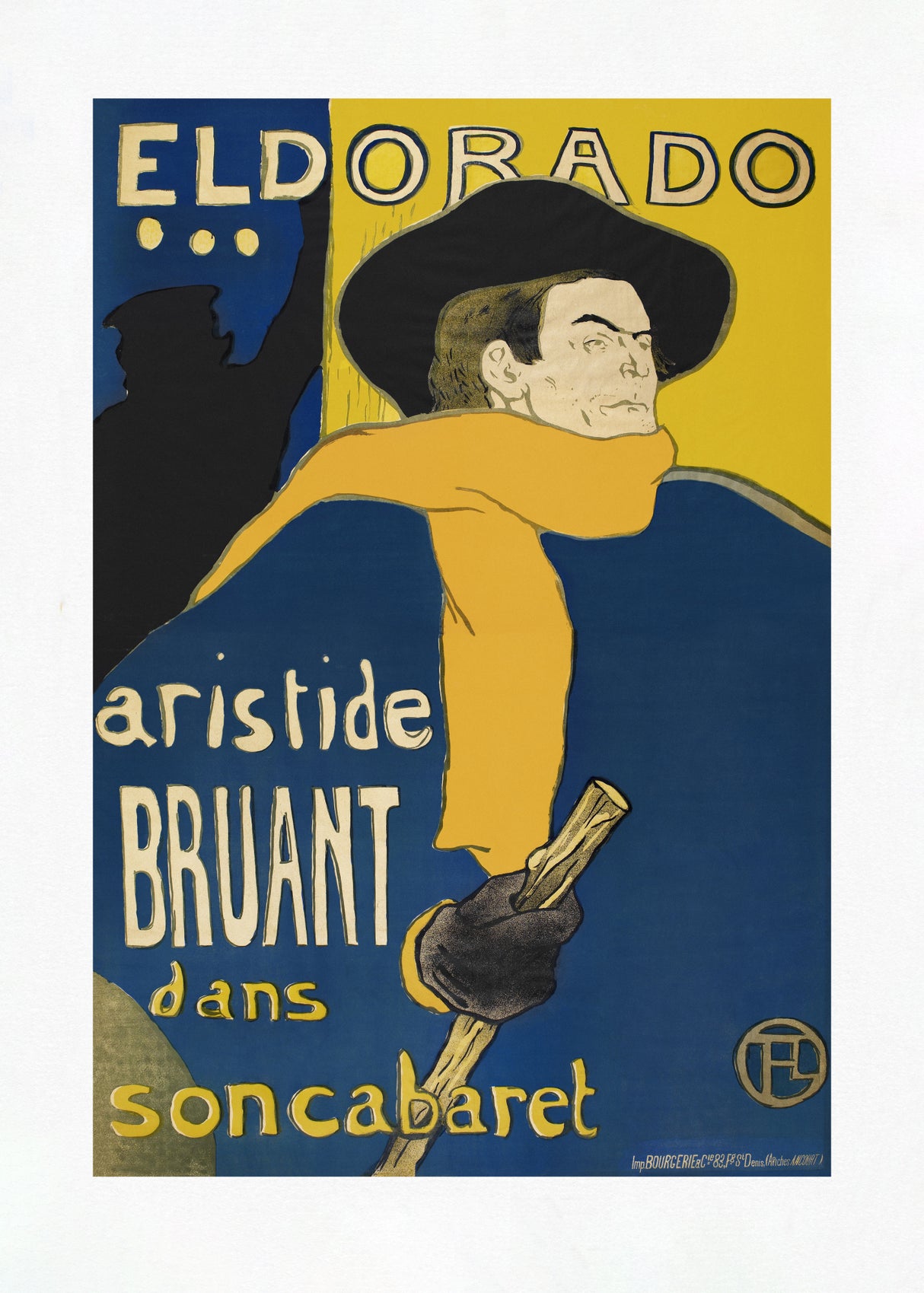 Les Ambassadeurs Aristide Bruant (1892 Poster och Canvastavla