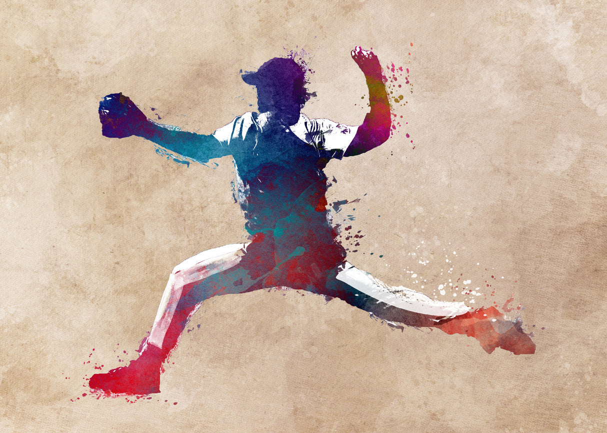 Baseball Sport Art 8 Poster och Canvastavla