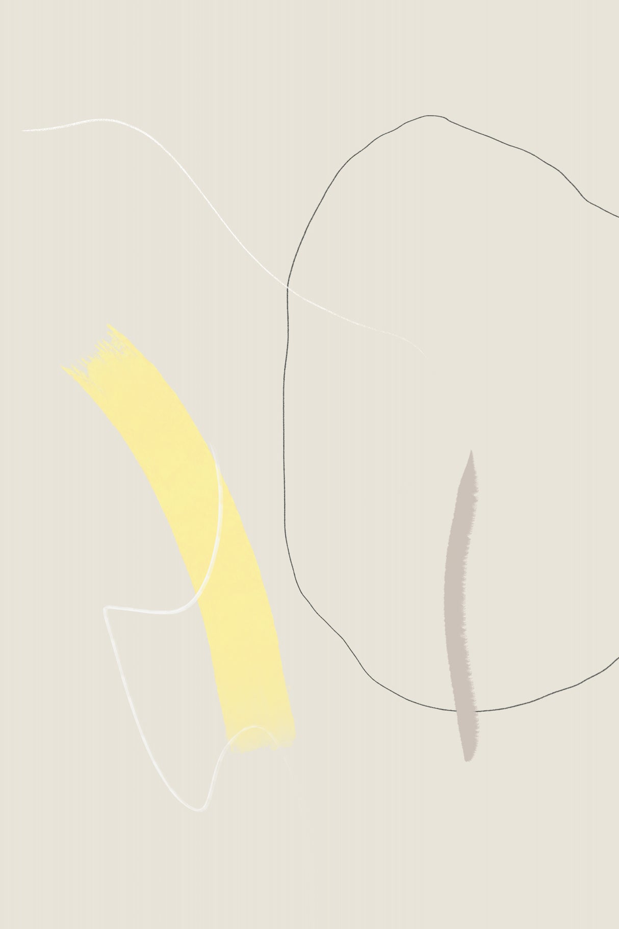 Touch of Yellow Poster och Canvastavla