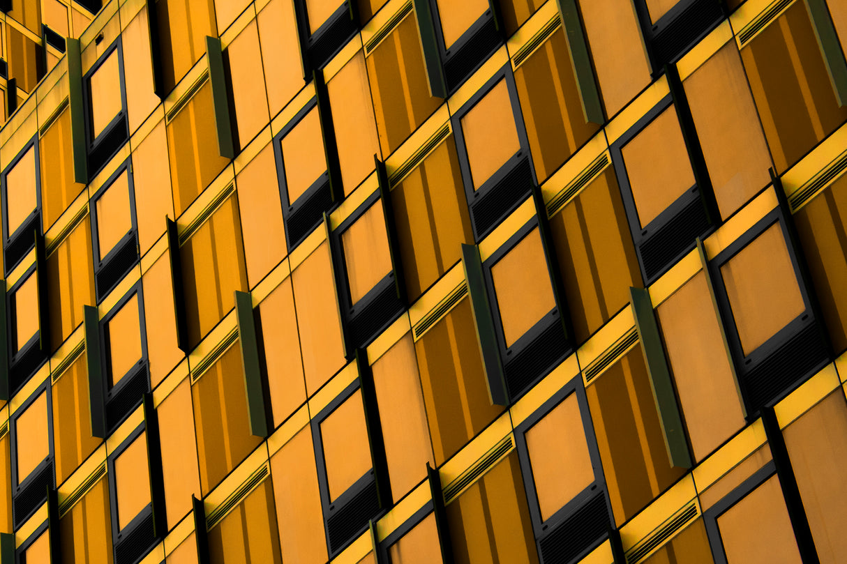 Yellow windows Poster och Canvastavla
