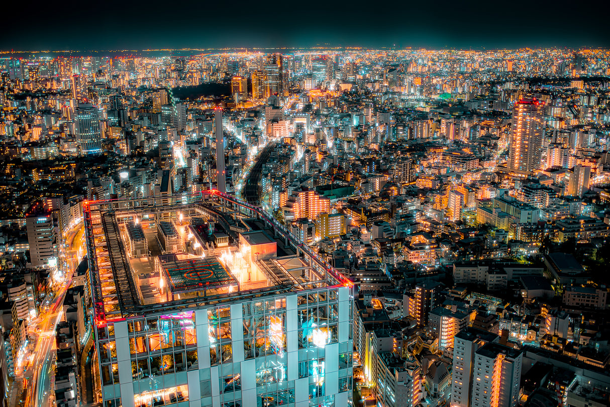 Tokyo Luxury Night View Poster och Canvastavla