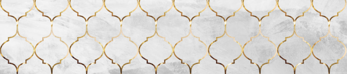 Moroccan wall mural concrete gold Poster och Canvastavla