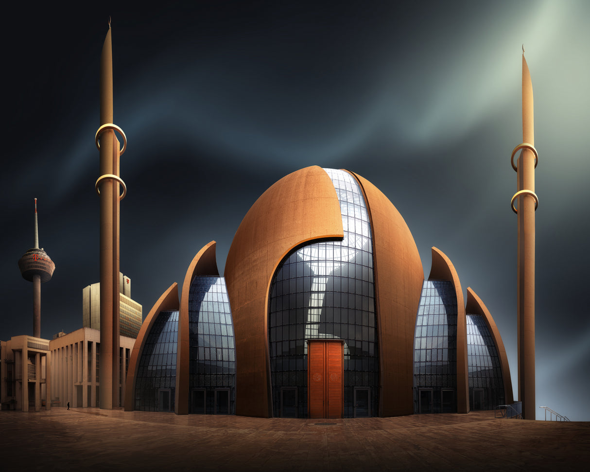 Köln Kolor Moschee Poster och Canvastavla