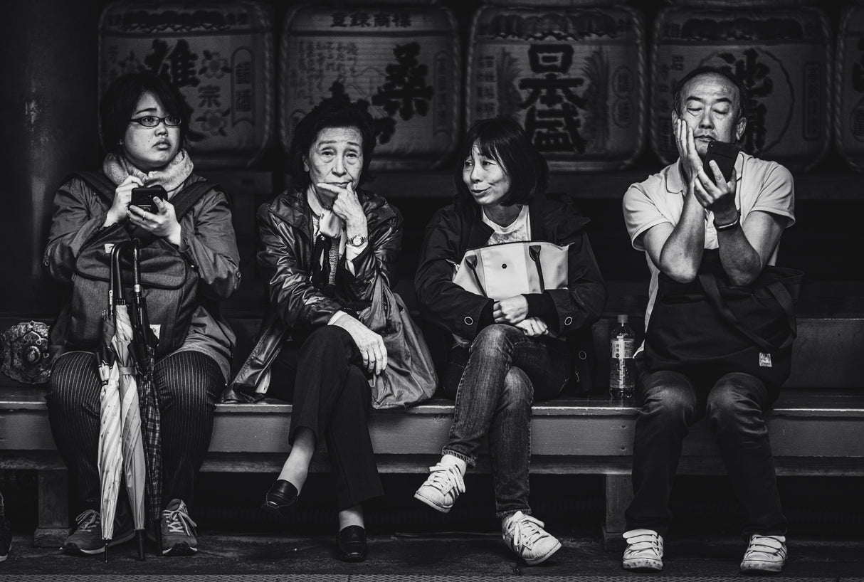 Waiting in Nikko Poster och Canvastavla