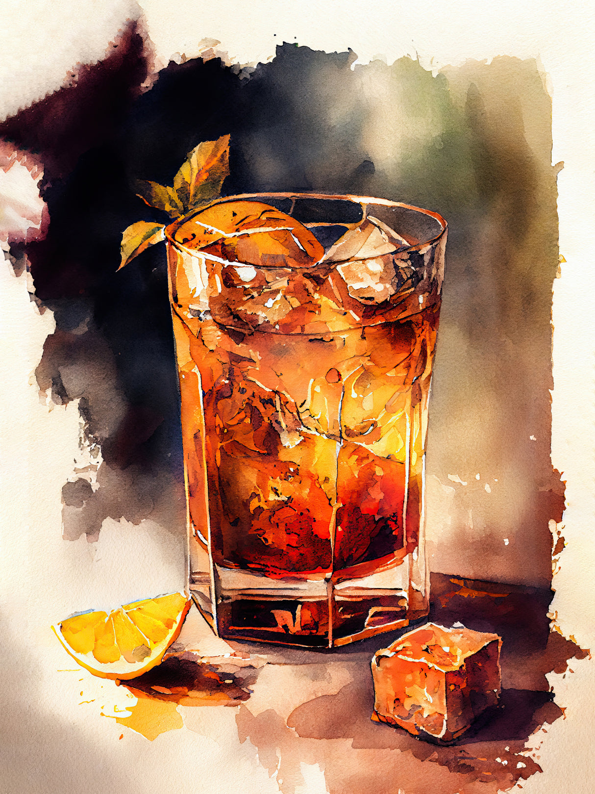 Drinks cocktail Poster och Canvastavla