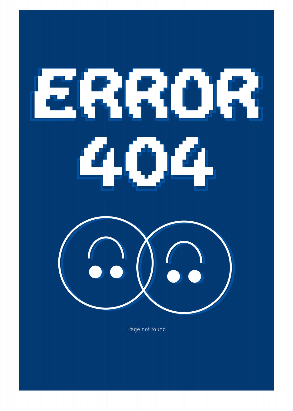 ERROR 404 Poster och Canvastavla