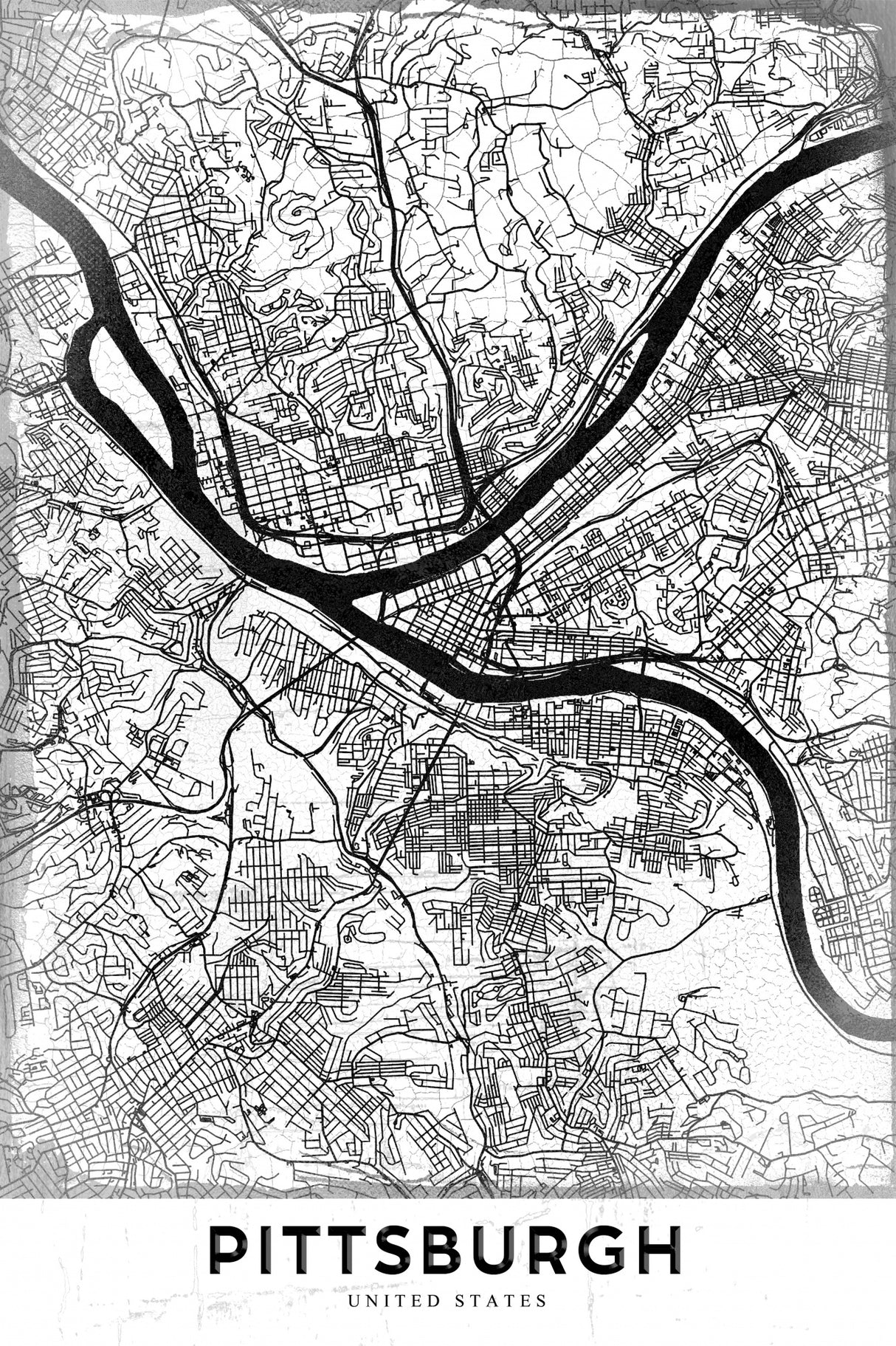 Pittsburgh Poster och Canvastavla