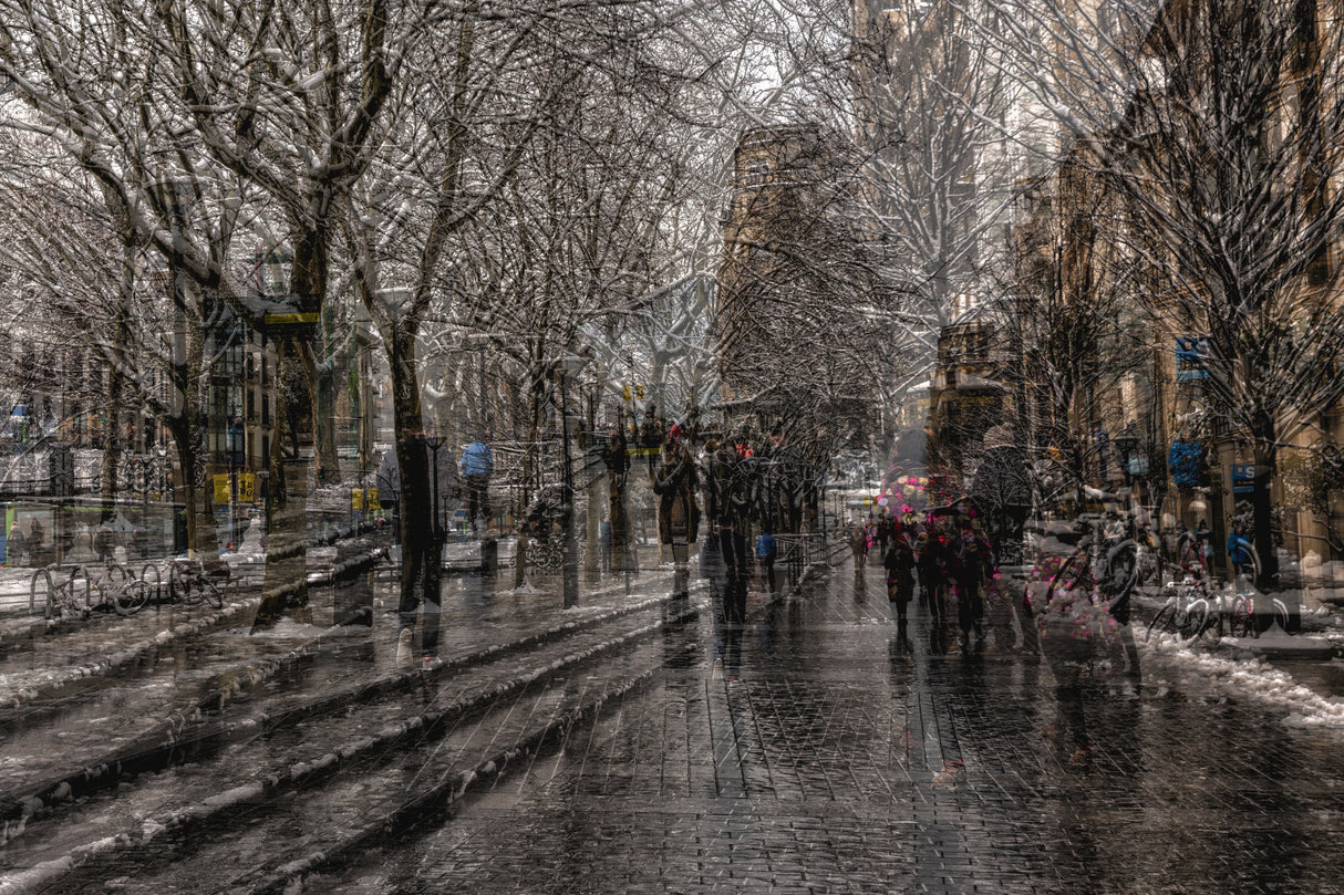 Walk on the Boulevard Poster och Canvastavla