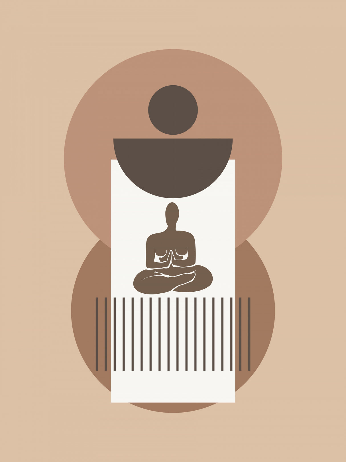 Mid Century Zen Poster och Canvastavla