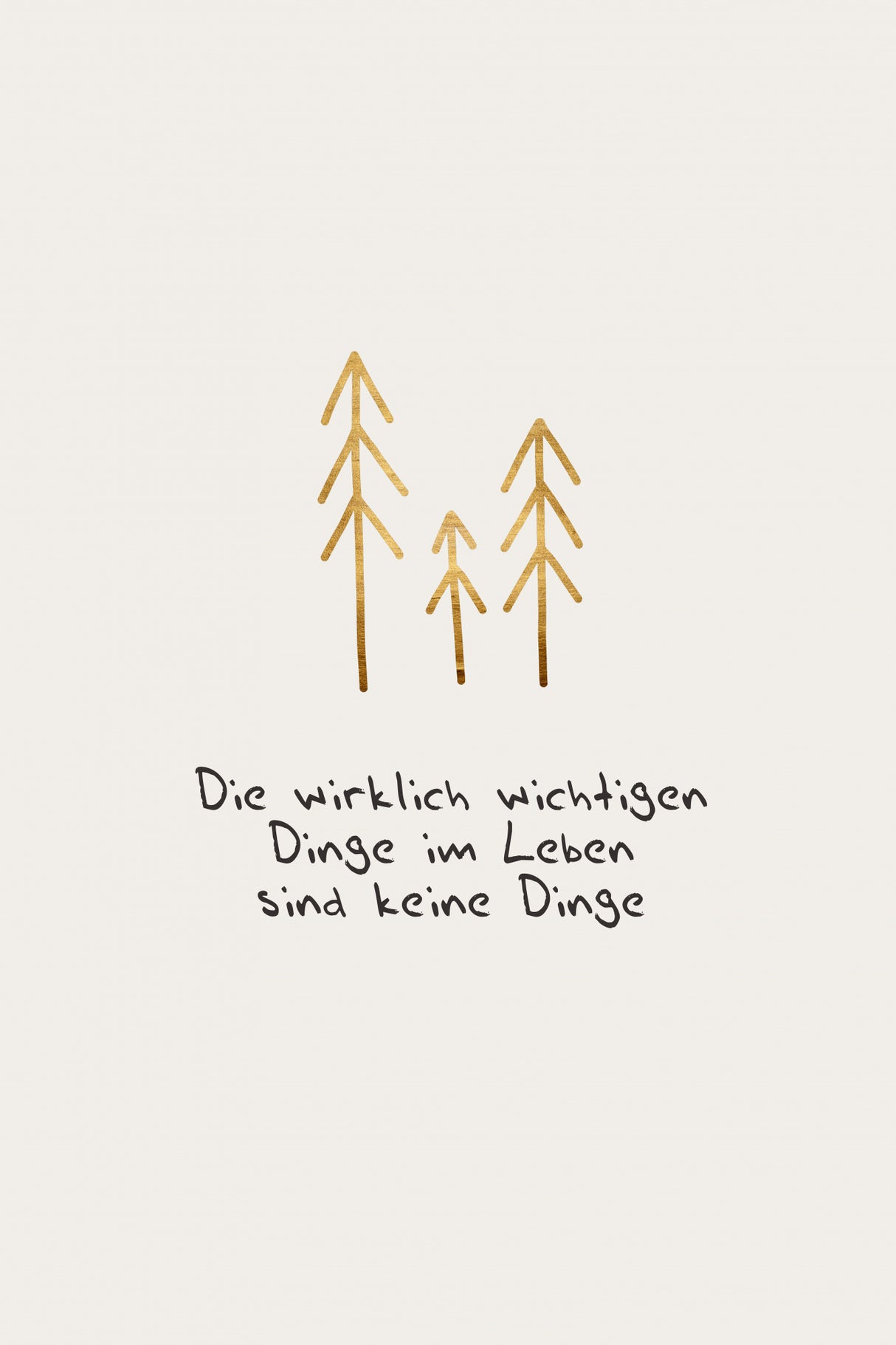 Die Wichtigen Dinge Im Leben Poster och Canvastavla
