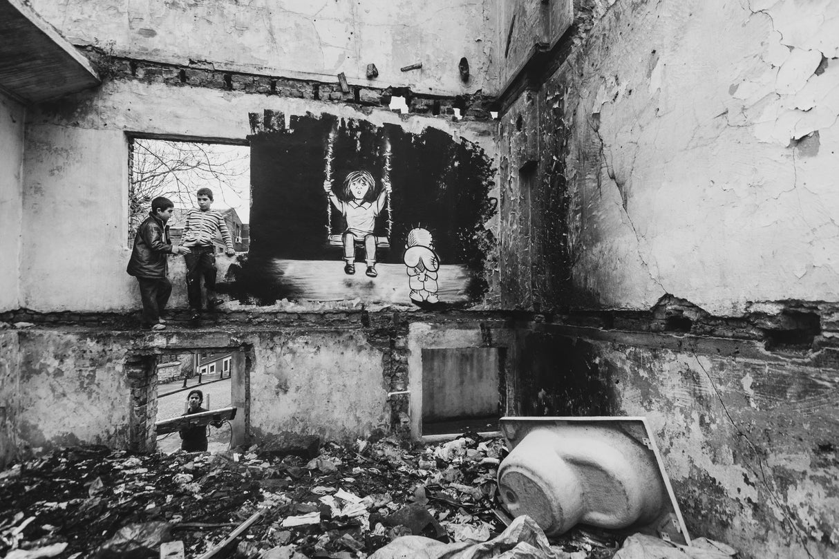 refugee children in İstanbul Poster och Canvastavla