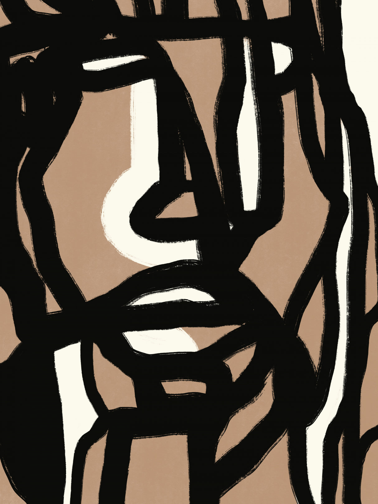 Bold line composition 09 Poster och Canvastavla