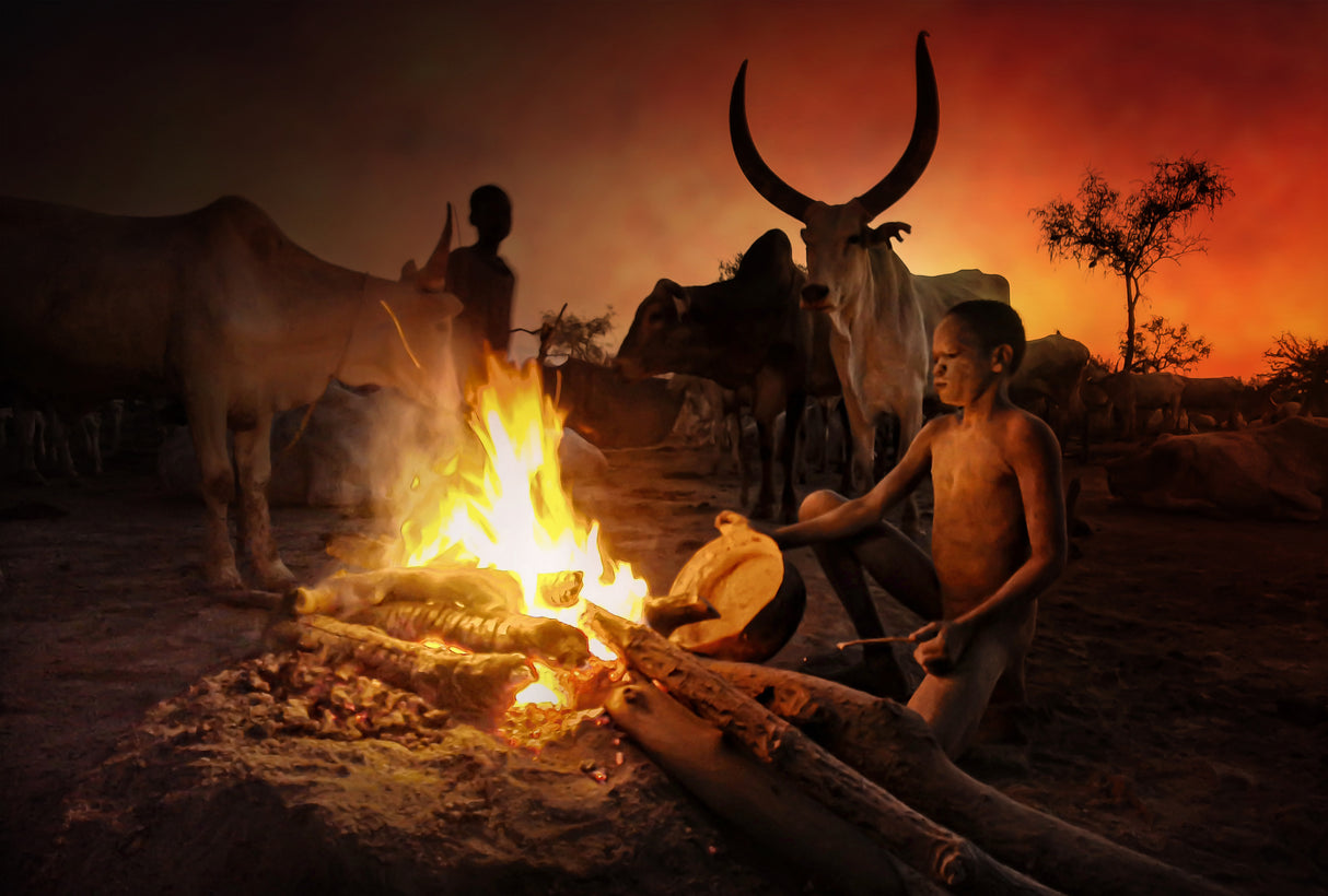 Mundari fire Poster och Canvastavla