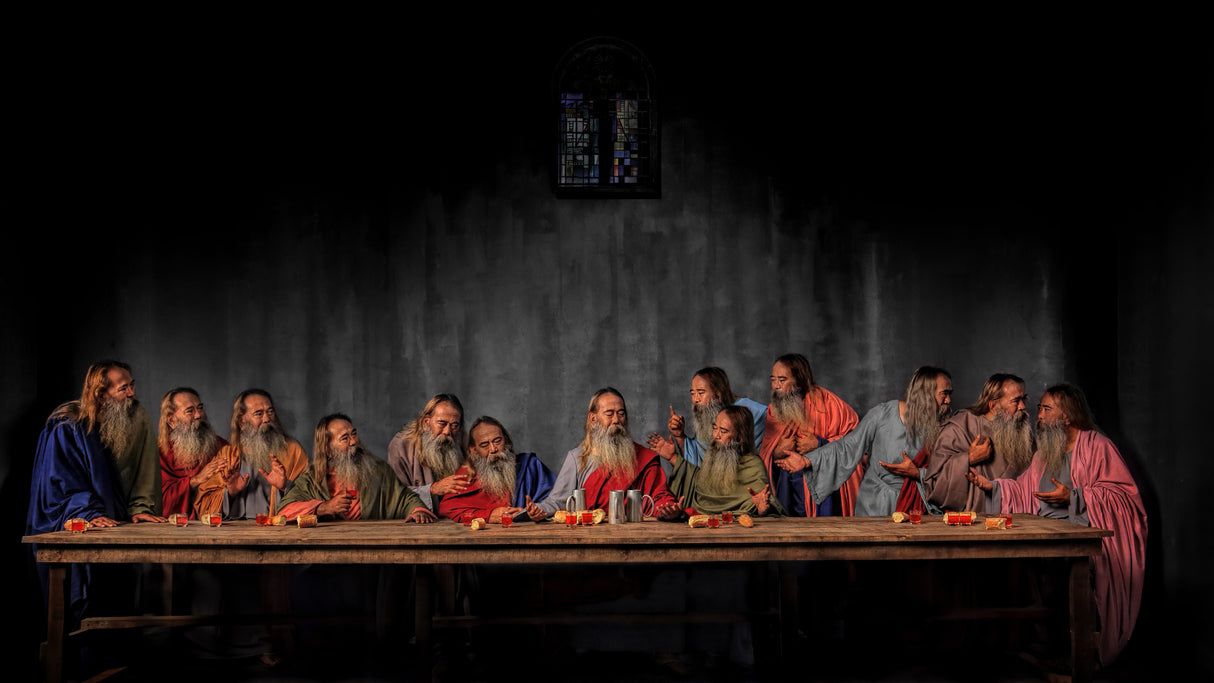 Remake of Leonardo Painting Poster och Canvastavla