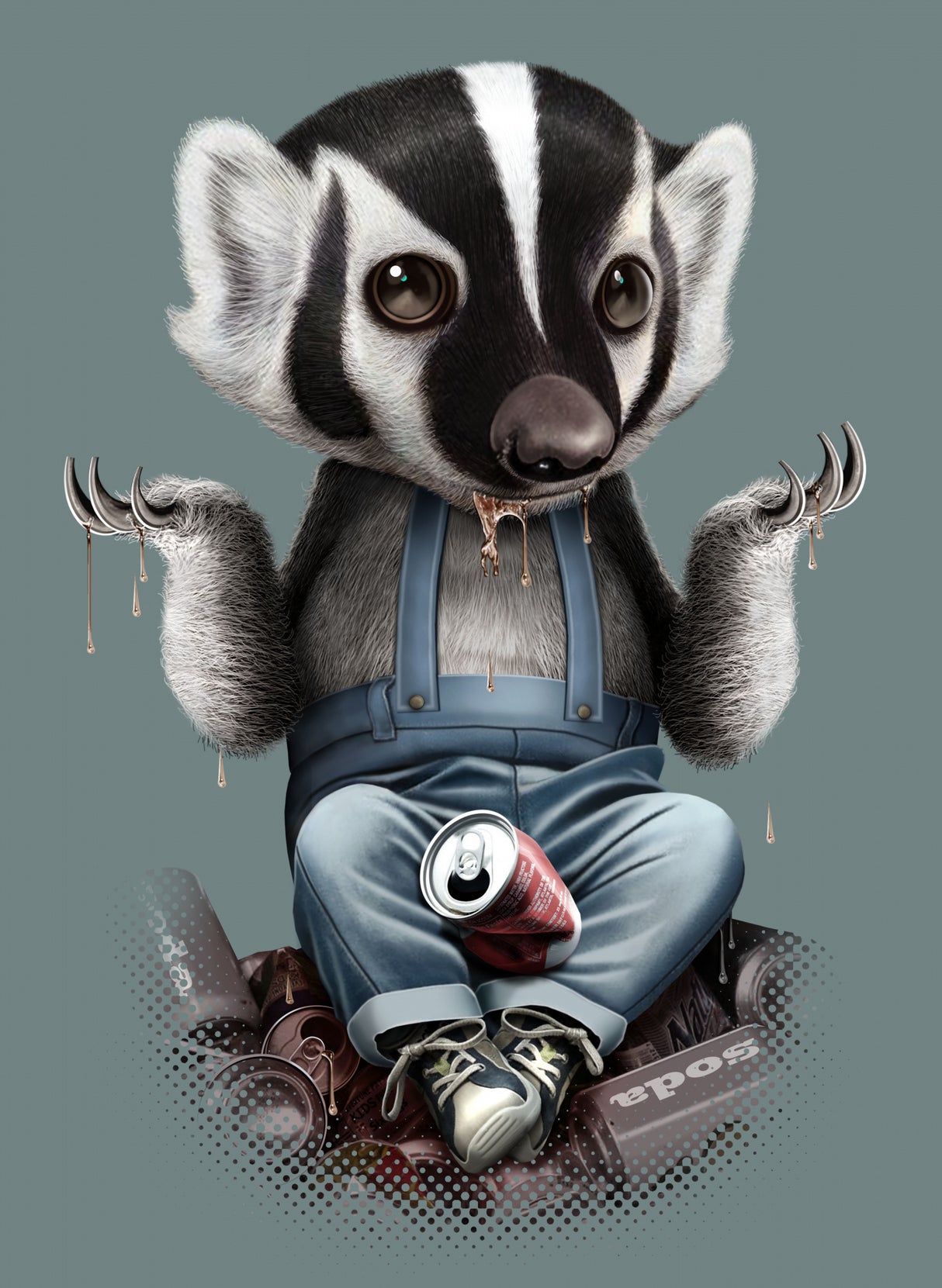badger chill Poster och Canvastavla